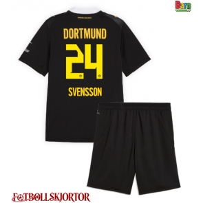 Borussia Dortmund Daniel Svensson #24 Borta Kläder Barn 2026-27 Kortärmad (+ Korta byxor)